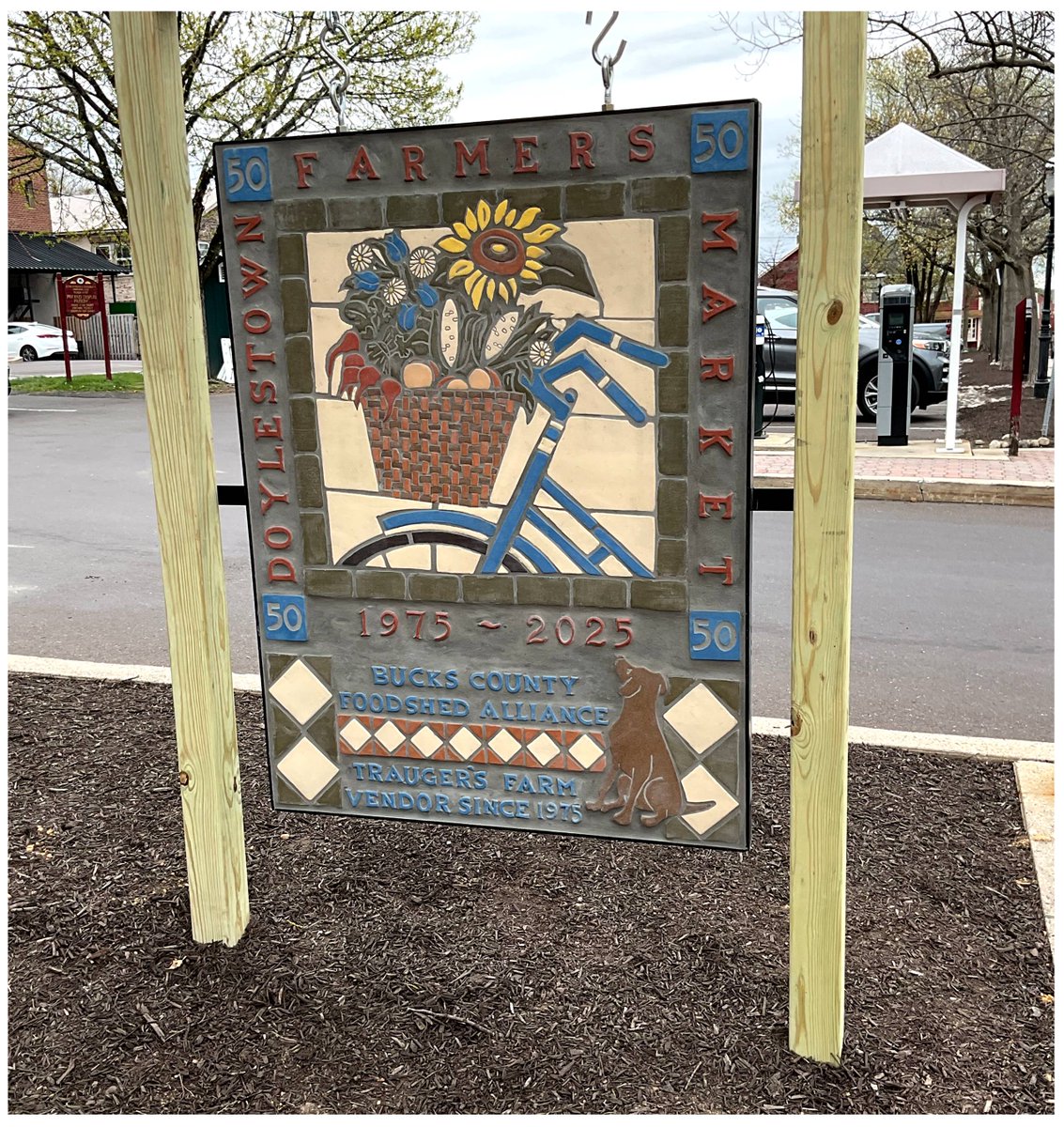 I'm very proud to have collaborated on the newest landmark in Doylestown boro - achillesportfolio.wordpress.com/2025/04/22/my-…