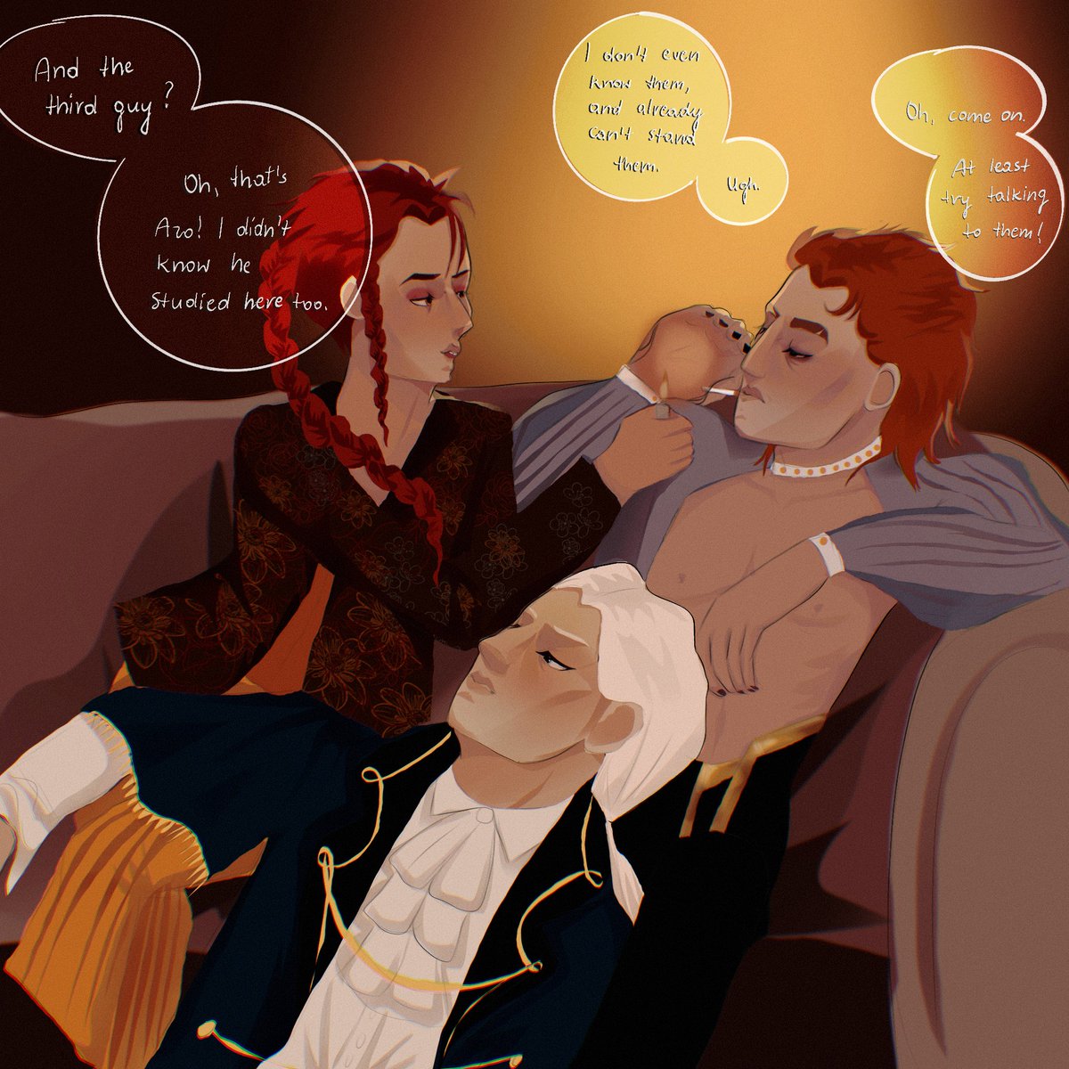 FOTWCOMIC's tweet photo. What happens at the Evelyn Academy Galas stays at the Galas.. Or does it?

#ocart #faerulynverse https://t.co/unRV2VfG5K