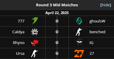 Ouaissss 

on va suivre les ex caldya ( <a href="/Broox720/">Brooxsy</a> etc... ) en Exort series (10 000$) à 14h30 

📺 behop_veek

Puis rdv 19h pour <a href="/ENCE/">ENCE</a> &amp; <a href="/neityucsgo/">Neityu</a> 🔥