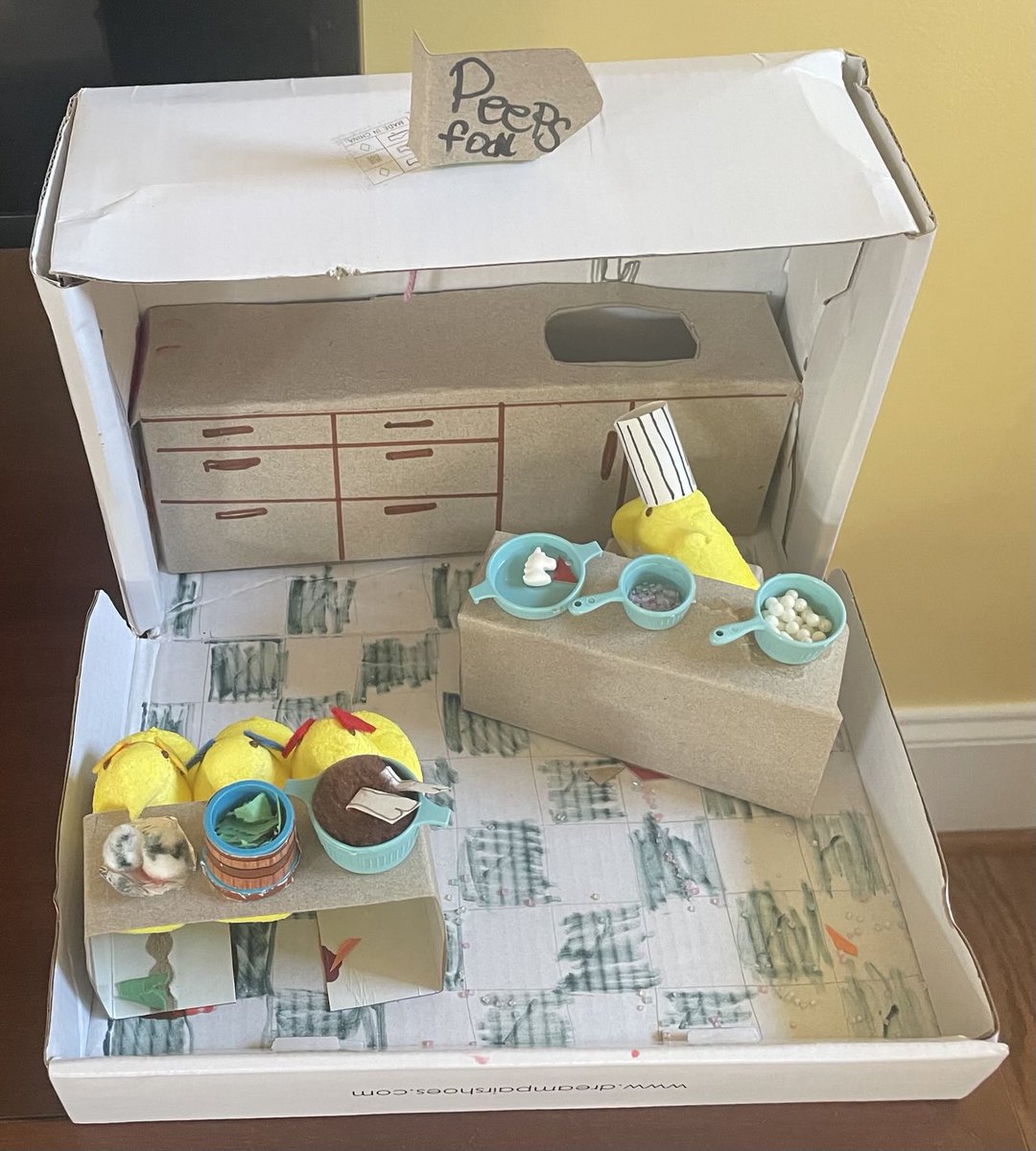 Andrew Cuneo (@andrewcuneo) on Twitter photo I received this Peeps diorama as Easter gift.  It’s a Peeps chef cooking for three Peeps dogs. I received this Peeps diorama as Easter gift.  It’s a Peeps chef cooking for three Peeps dogs.