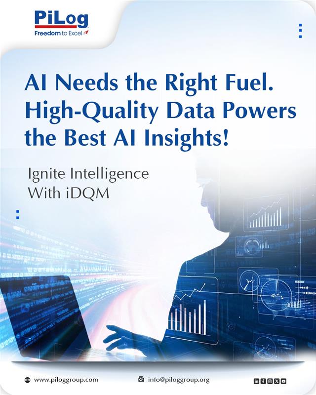 PiLog_group's tweet image. AI isn’t magic—it’s math, and bad data breaks the math.
Don’t let your AI run on sludge. Fuel it with PiLog’s clean, ISO-compliant data for real insights. 

Boost AI performance and get a free #DataQualityAssessment today .

#AI #DataQuality #MDM #DigitalTransformation
