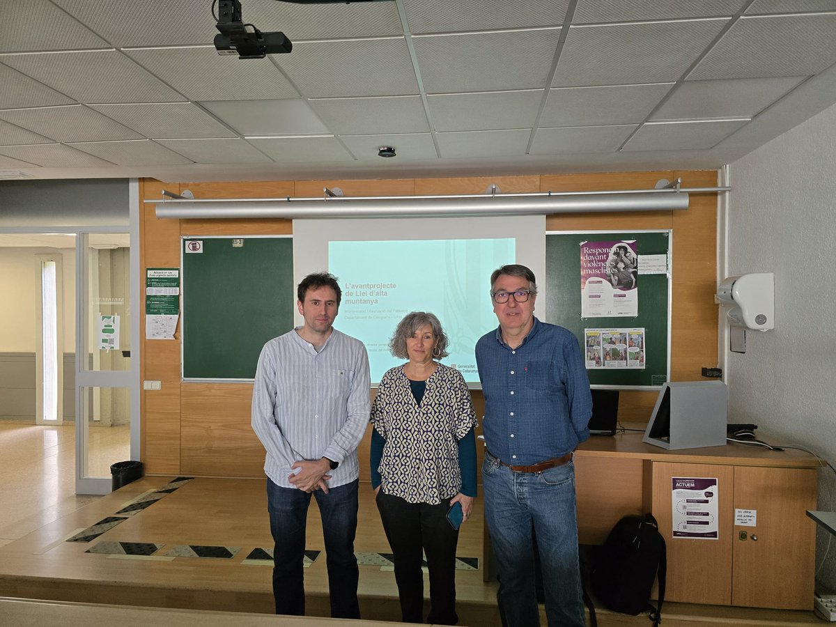 Geografia_UAB's tweet image. Avui s&apos;ha fet la conferència d&apos;en Carlos Guàrdia i Agustí Andrés organitzada per la professora @NuriaGarciQuera.