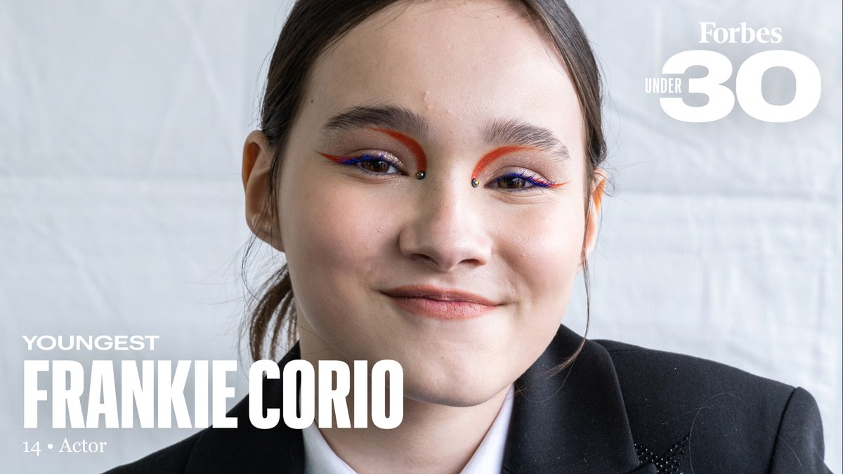 Forbes's tweet photo. Frankie Corio's acting career began by chance when her mother responded to a Facebook casting call for Charlotte Wells' "Aftersun." (Photo: Amanda Edwards via Getty Images) #ForbesUnder30 Europe https://t.co/LLtzlZjjsu https://t.co/ADwypol5AC