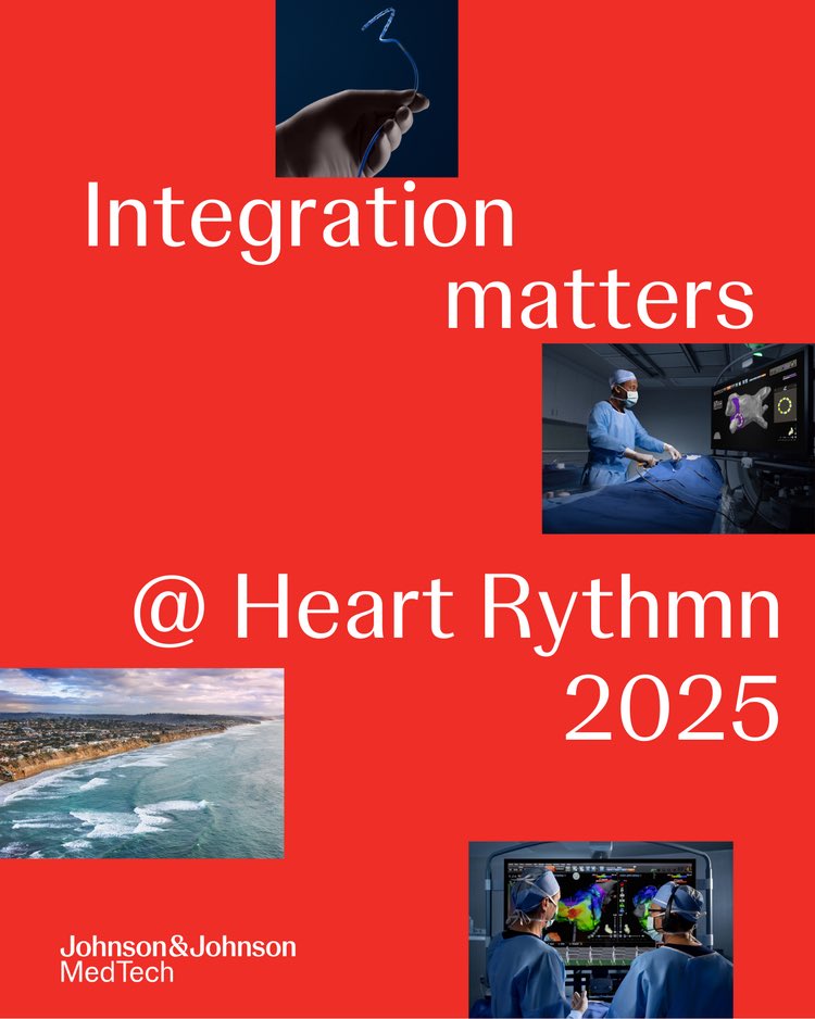 I encourage all #EPeeps to join #MyCompany at at #HRS2025.

Join us to see how we’re enhancing AF workflows and electrophysiology outcomes with our seamless solutions. Looking forward to seeing you there!

Booth: 1514 

#EPeeps #HRS2025 #MedTech #Mycompany