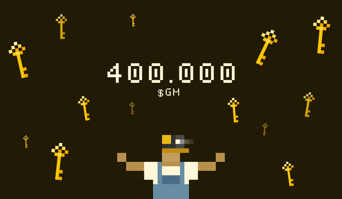 basedigger's tweet image. We don’t know if you noticed, but there are 400k $GM in today’s keys prize pool. 

BURN THEM KEYS 🔥