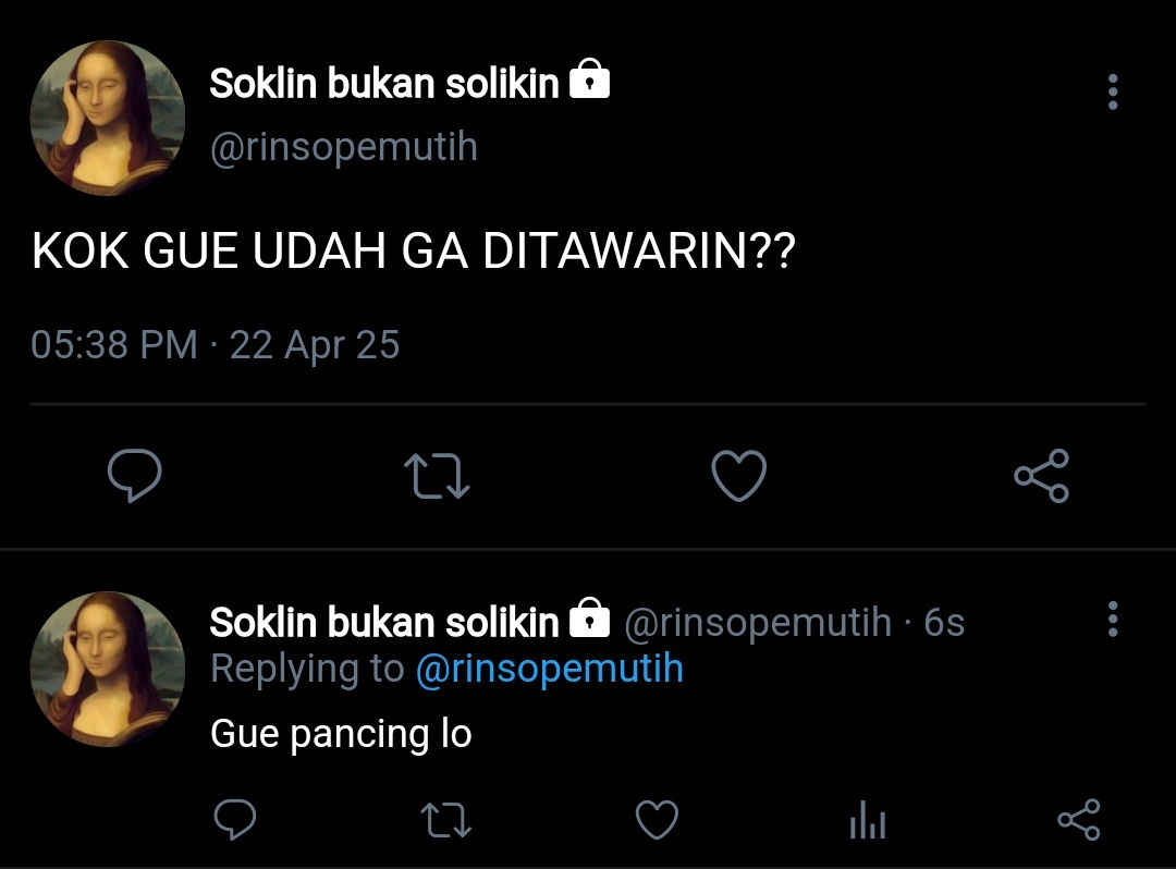 jacebluu's tweet photo. kepancing juga si mbak jastip https://t.co/AQdk4AY2cE