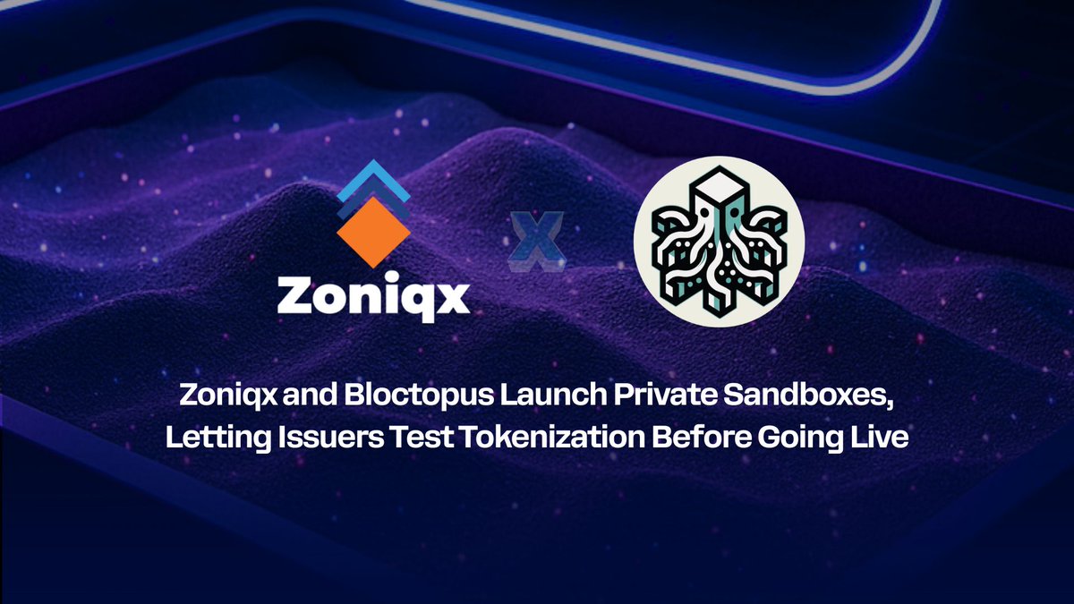 Welcome to #tokenization with a testbed. Most issuers test in the dark. So we just switched on the lights.

#Tokenization is scaling fast but for most issuers, testing before launch is still a gamble. No real simulations. No infra. No clarity.

That changes now.

<a href="/zoniqxinc/">Zoniqx</a> is