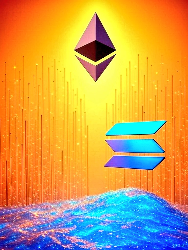 dexdelll's tweet photo. Solana just flexed on ETH, surpassing its staking market cap!  $SOL’s DeFi game is , but with Trump’s tariffs shaking markets, will macro storms crash the party? Stay sharp, degens!  #Solana #DeFi #Crypto https://t.co/5bXf86X47M