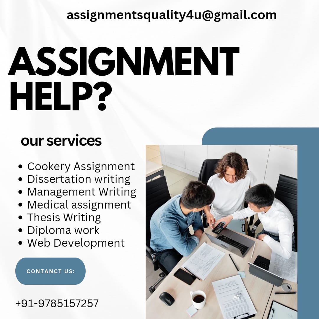 eduassignments's tweet photo. For plagiarism free assignments and dissertations of best quality feel free to mail us on :assignmentsquality4u@gmail.com
Whatsapp : +919785157257 https://t.co/rxS2aFZRNG