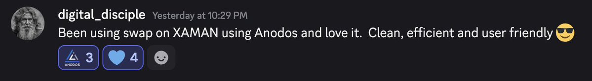 Fabian S. ๐ผ{X} (@fabiandevrel) on Twitter photo This just made my day! Moments like this are exactly why we at <a href="/AnodosFinance/">Anodos ๐ผ</a> stay so focused on building for the community.
Feel free to give it a try and let us know! xumm.app/detect/xapp:anโฆ This just made my day! Moments like this are exactly why we at <a href="/AnodosFinance/">Anodos ๐ผ</a> stay so focused on building for the community.
Feel free to give it a try and let us know! xumm.app/detect/xapp:anโฆ