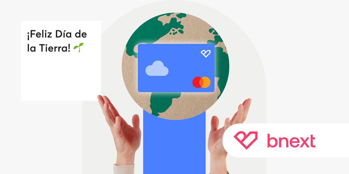 ¡Feliz Día de la Tierra!🌱
💳Con las tarjetas virtuales de Bnext, cuidas el planeta evitando plásticos, ¡y sin perder comodidad!🌿 Solicita la tuya al instante desde la app (la primera es gratis😜)

Únete al cambio, ¡menos plástico, más sostenibilidad!💚
➡️cutt.ly/NrhftWwl