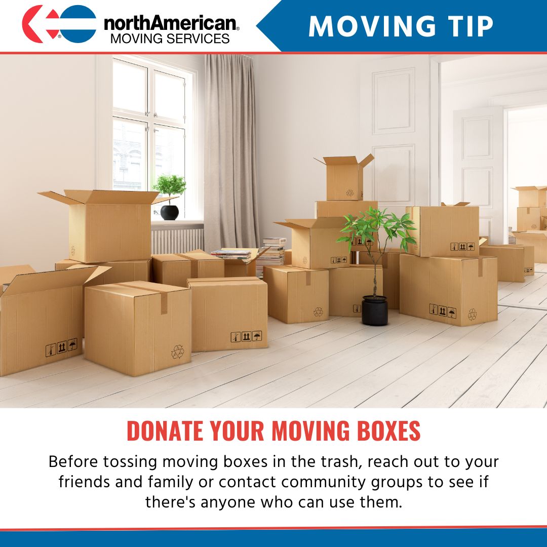 Happy Earth Day! To help make your move as sustainable as possible, remember that moving boxes are robust and can be reused several times. Donating empty boxes is a great way to conserve resources and help people moving on a budget. #movingtip #moving #movingday #earthday