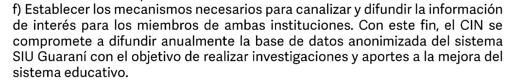 lebottinelli's tweet photo. El CIN suscribió recientemente un convenio con una fundación para difundir la base de datos anonimizada del SIU Guaraní (Acuerdo Plenario n° 1235, 04/04/2025 https://t.co/jQrvfyFU1O). Sigue + https://t.co/6ce1KZEwwf