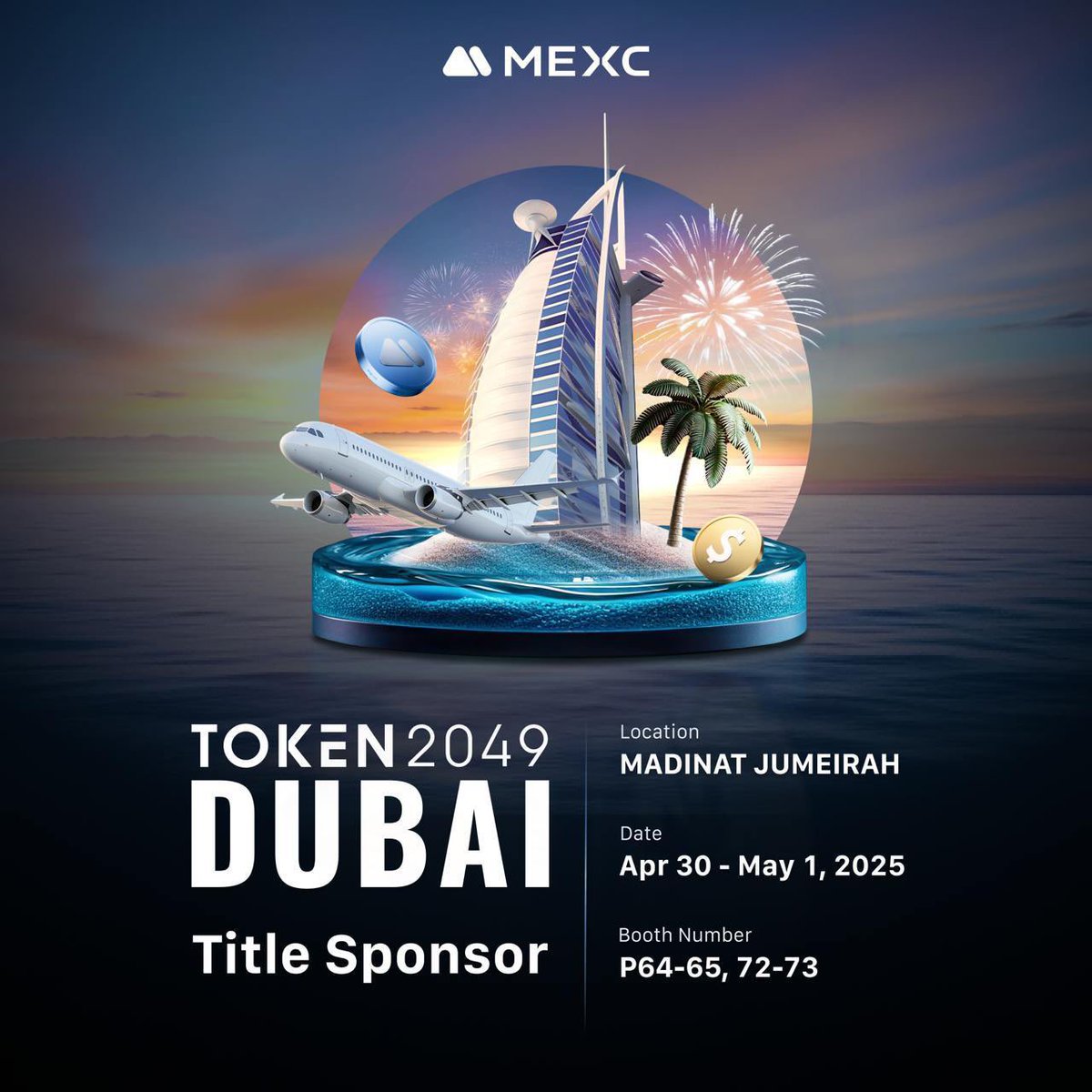 MEXC_SouthAsia's tweet photo. 🎉 Who wants to meet #MEXC at #TOKEN2049 Dubai?
We’re giving away 2 Regular Tickets to those who:
1️⃣ Follow @MEXC_SouthAsia & @MEXC_Official
2️⃣ Like + RT this post with #MeetMEXC
3️⃣ Tag a friend you’d bring with you
Winners announced from official Twitter on 25th April
See you in #Dubai 🌴