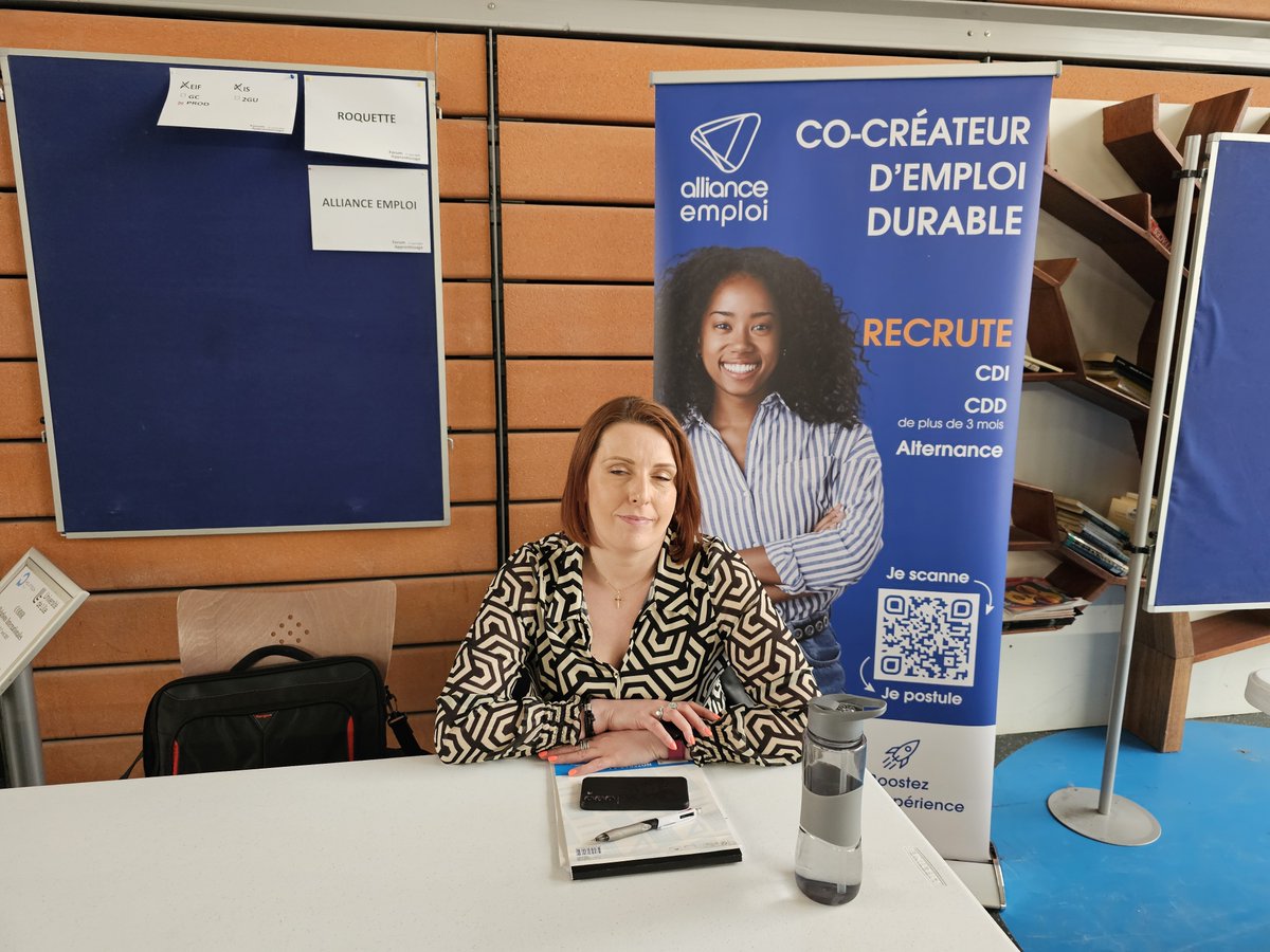 Merci à ALLIANCE EMPLOI d'avoir participé au forum de l'apprentissage de #PolytechLille !