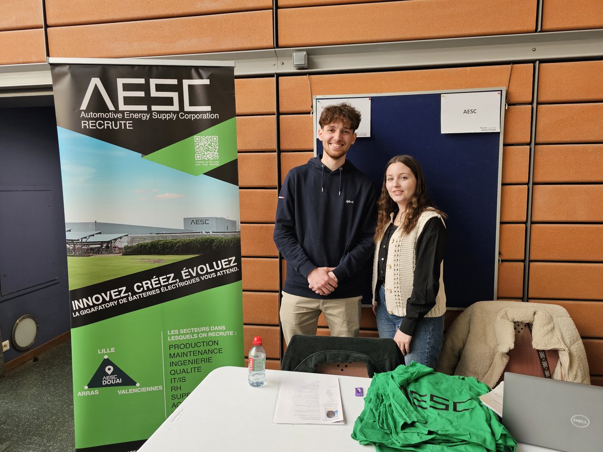 Merci à AESC France d'avoir participé au forum de l'apprentissage de #PolytechLille !