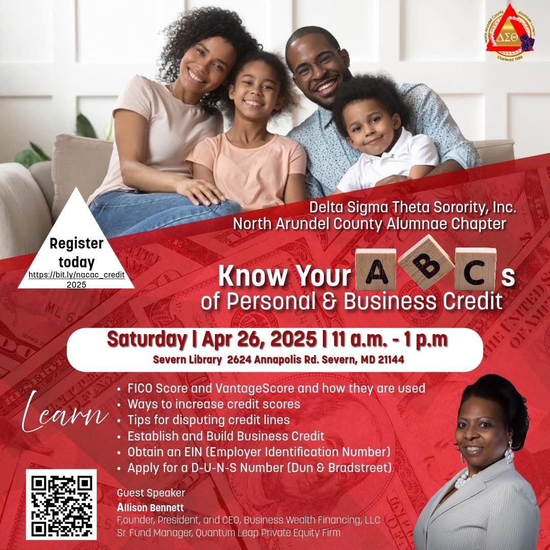 NACAC_DST's tweet photo. 1/ NACAC Economic Development Committee invites you to join us this Saturday to learn about increasing you personal credit scores and learning the ins and outs of getting credit for your business. https://t.co/dGH46ZVnma