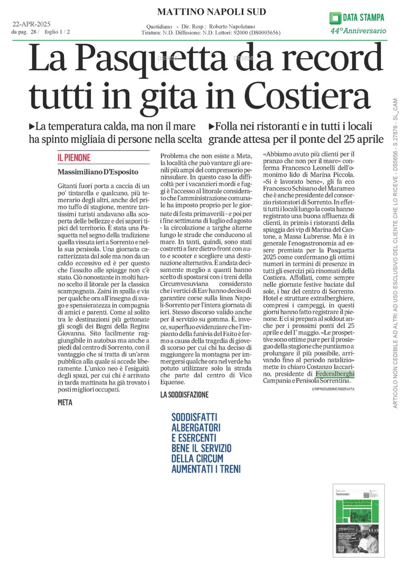 Federalberghi Penisola Sorrentina (@federalberghips) on Twitter photo 