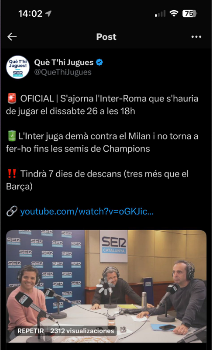 Alguien duda que hay quien no quiere que al <a href="/FCBarcelona_es/">FC Barcelona</a>  le vaya bien en champions?