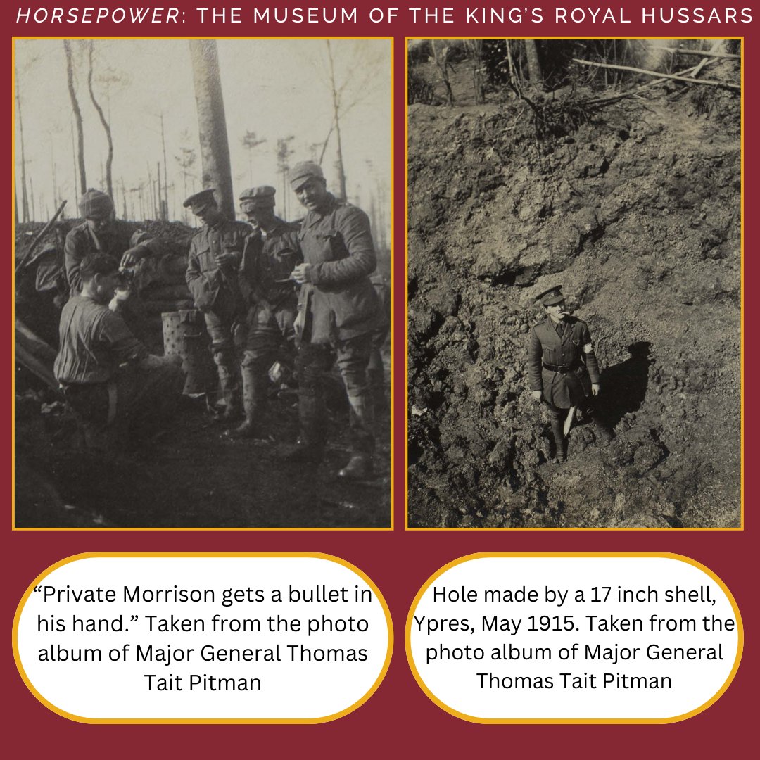 HorsePowerMus's tweet image. #OnThisDay 110 years ago, the 10th, 11th, and 20th Hussars saw the beginning of the Second Battle of Ypres. This selection of photographs of the 11th come from the photo album of T.T. Pitman