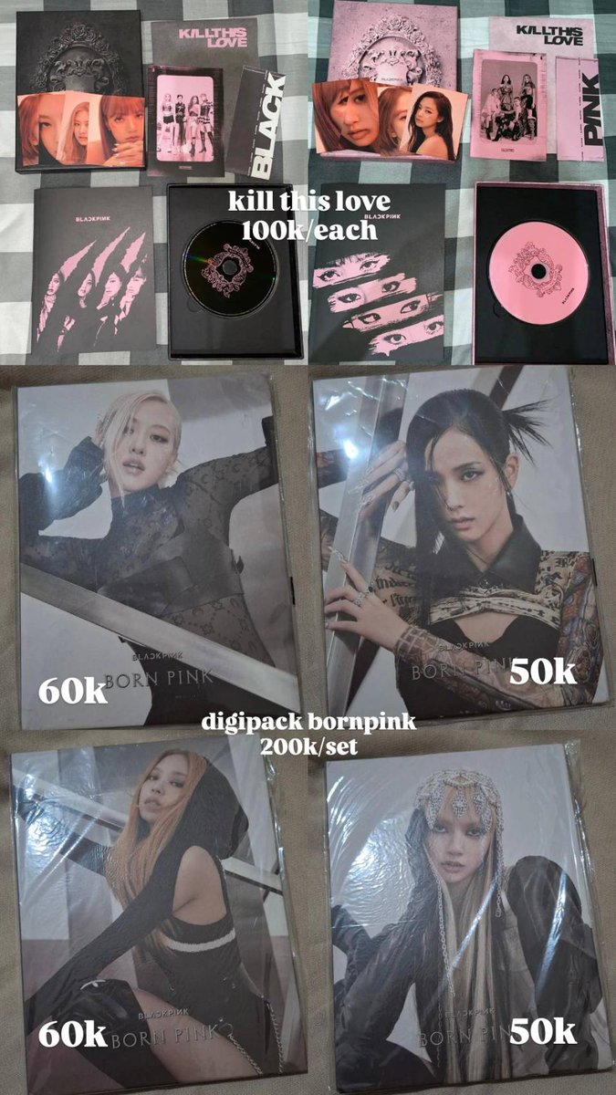 nunuu3003's tweet photo. - help rt -
wts album blackpink
> dom sumut
> price include packing, exc adm shopee 12% (prefer splitpay)
> keep event with dp
> nego tipis allowed
> dm for detail or condi
#JISOO #JENNIE #LISA #ROSE #BLACKPINK #bptgcollection #bornpink #LALISA #HYLT https://t.co/846EKhPpdV
