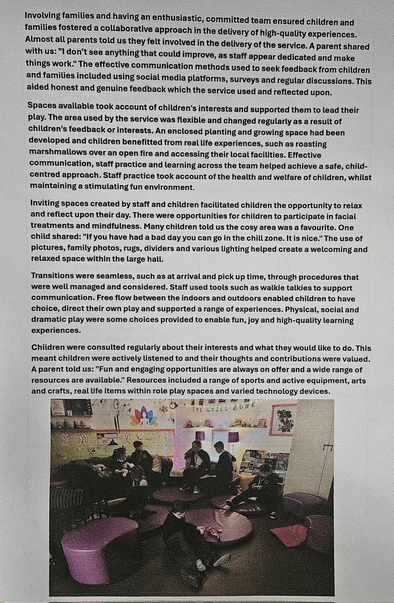 WELCOME BACK <a href="/everyone/">Everyone</a> 
We are super excited to share that we were selected by CARE INSPECTORATE to feature in their care news to represent Out of School Cares across the 🏴󠁧󠁢󠁳󠁣󠁴󠁿WHOLE OF SCOTLAND🏴󠁧󠁢󠁳󠁣󠁴󠁿showing good practice in their setting...AMAZING RIGHT?! 
Please see ARTICLE BELOW 👇