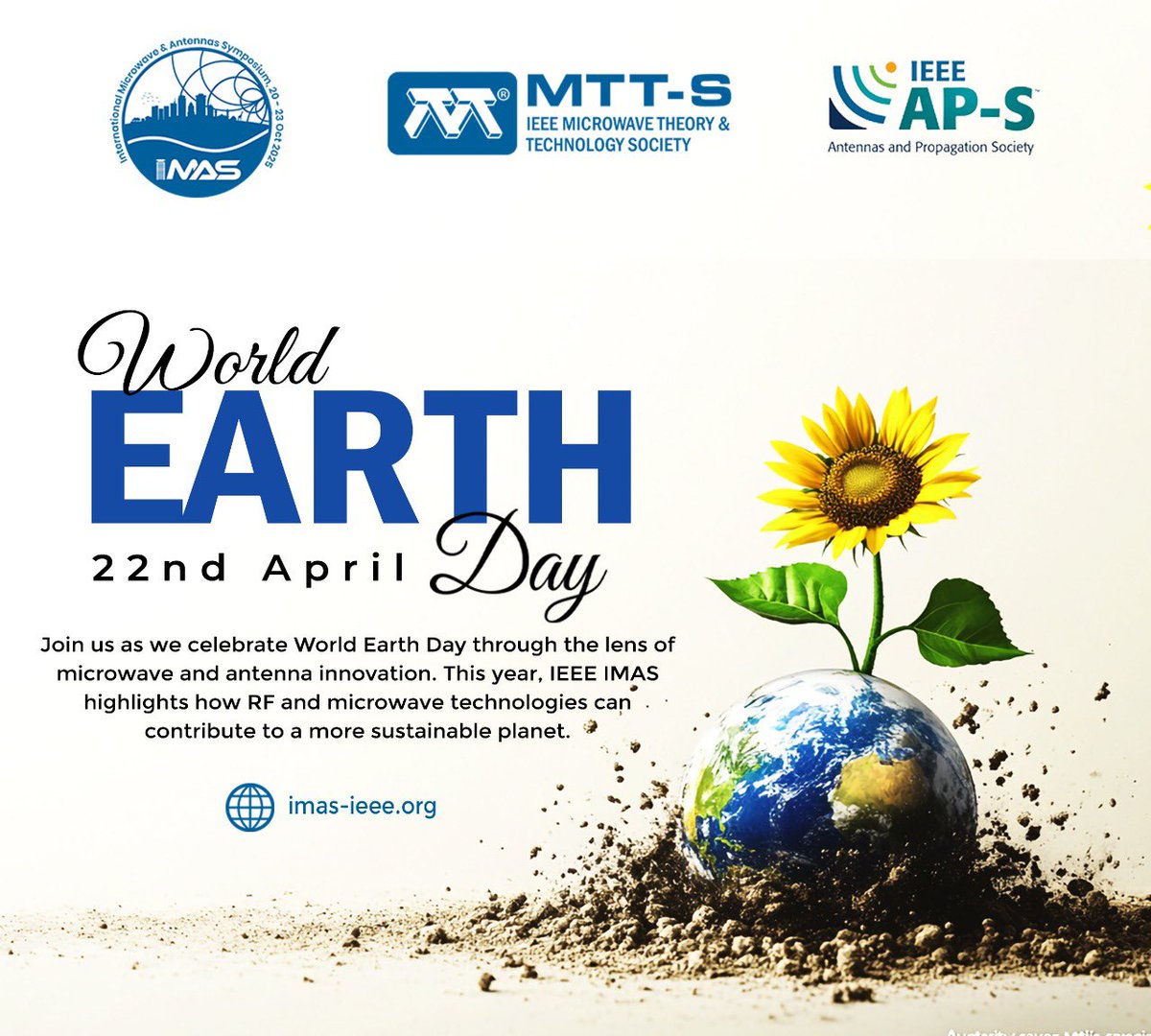 This Earth Day, we celebrate the role of technology in shaping a sustainable future. At IEEE IMAS 2025, we're spotlighting how RF, microwave, and antenna innovations are paving the way for climate-conscious solutions that matter.

Happy Earth Day!

#EarthDay2025 #IEEEIMAS2025