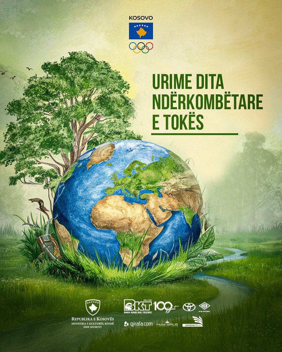 🌍 𝐔𝐫𝐢𝐦𝐞 𝐃𝐢𝐭𝐚 𝐞 𝐓𝐨𝐤ë𝐬! 🌱

KOK angazhohet për një të ardhme të gjelbër, të qëndrueshme dhe të shëndetshme për sportistët tanë dhe për të gjithë qytetarët.

#DitaeTokes #EarthDay #GreenFuture #ClimateChange