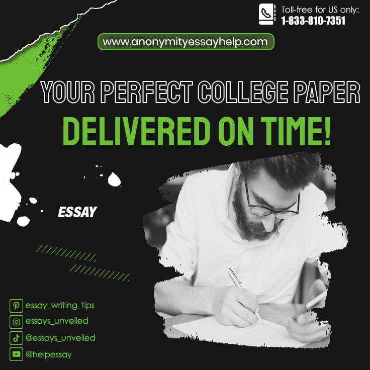 essays_unveiled's tweet image. Your Perfect College Paper, Delivered on Time
#PerfectCollegePaper, #DeliveredOnTime, #CollegePaperHelp, #EssayHelp, #CustomWriting, #AcademicSuccess, #PlagiarismFree, #ProfessionalWriters, #TimelyDelivery, #TrustedService, #BestEssayService, #ResearchPapers, #CustomEssays