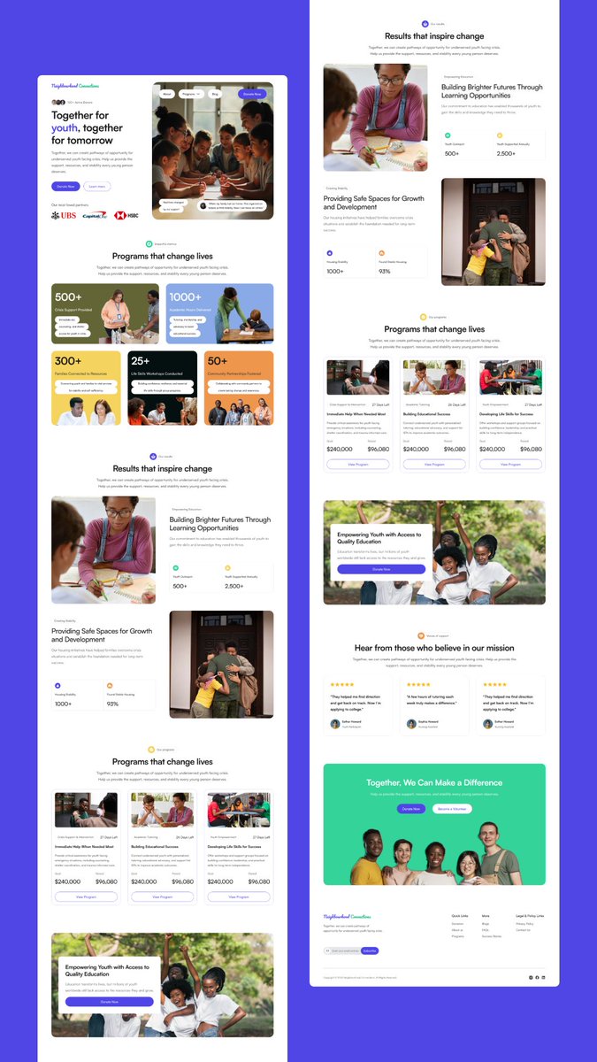 SalesInfinity1's tweet image. Ever wondered how a website can change lives? This one does.

I spent days designing this NGO landing page for a client and the impact is real; every pixel tells a story.

Need a website? DM

#NGOwebsite #DesignForACause #NGOWebsite #TechWithPurpose #WebsiteDesign #uiuxdesign