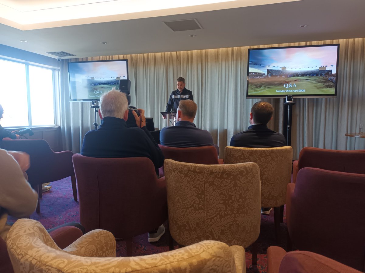 Adam McKendry (@admckendry) on Twitter photo A busy morning at the media briefing for this summer's Open Championship at <a href="/royalportrush/">Royal Portrush G.C.</a>, which is set to bring in 278,000 spectators, the second most in championship history A busy morning at the media briefing for this summer's Open Championship at <a href="/royalportrush/">Royal Portrush G.C.</a>, which is set to bring in 278,000 spectators, the second most in championship history