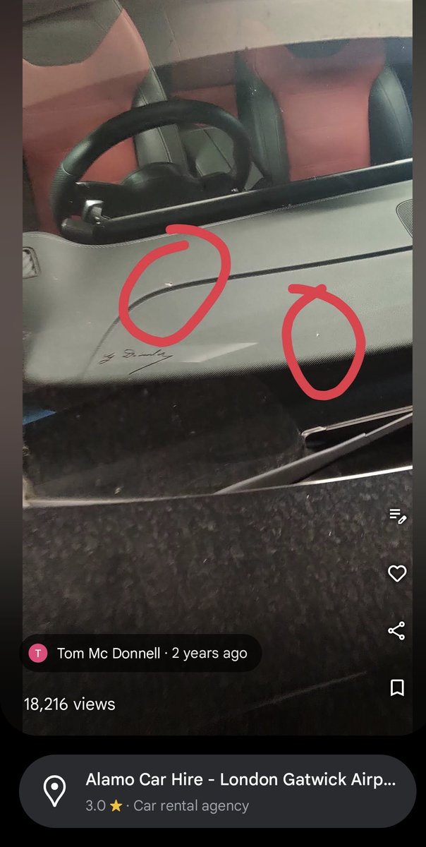 TMcD (@t_mcdonnell) on Twitter photo Over 18,000 views of my Google review of <a href="/Alamo/">Alamo Rent A Car</a> Gatwick Airport, I wonder was it worth ripping me off now 🤔 Over 18,000 views of my Google review of <a href="/Alamo/">Alamo Rent A Car</a> Gatwick Airport, I wonder was it worth ripping me off now 🤔