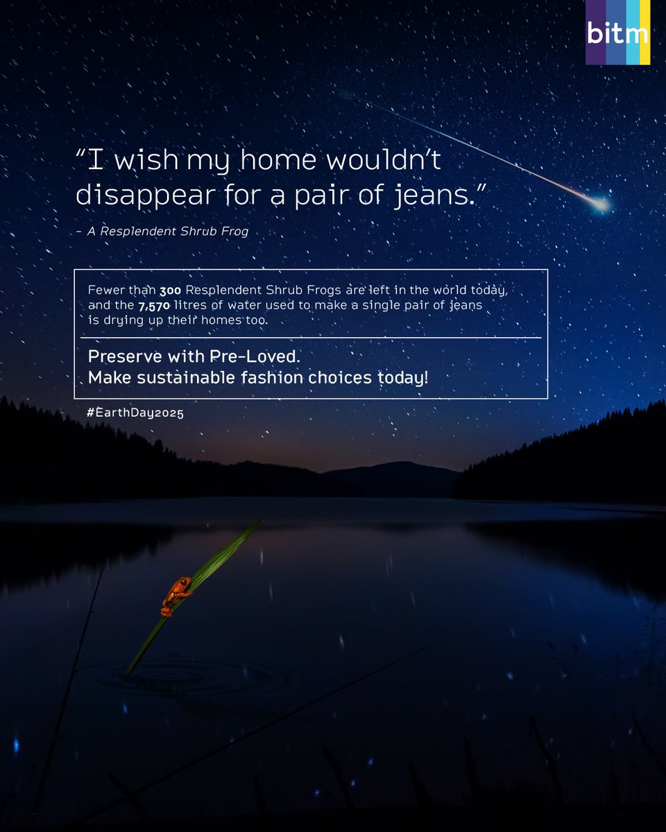 On #EarthDay2025, we are making an appeal to the younger generation to make a conscious choice for a greener planet. Ditch fast fashion, explore pre-loved clothes, visit a thrift store near you, and walk out in style - because nothing is cooler than an Earth-friendly drip.