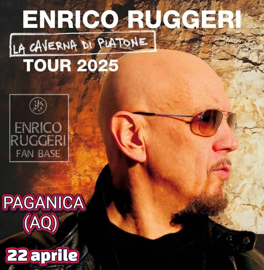 E dopo la Sardegna oggi <a href="/enricoruggeri/">Enrico Ruggeri</a> e la sua Caverna di Platone arrivano in Abruzzo 
Stasera 
PAGANICA (AQ) Villa Comunale 
Ore 21.30
<a href="/Rougefanbase/">Enrico Ruggeri fan base</a> 
<a href="/ColorSoundLive/">ColorSound</a>