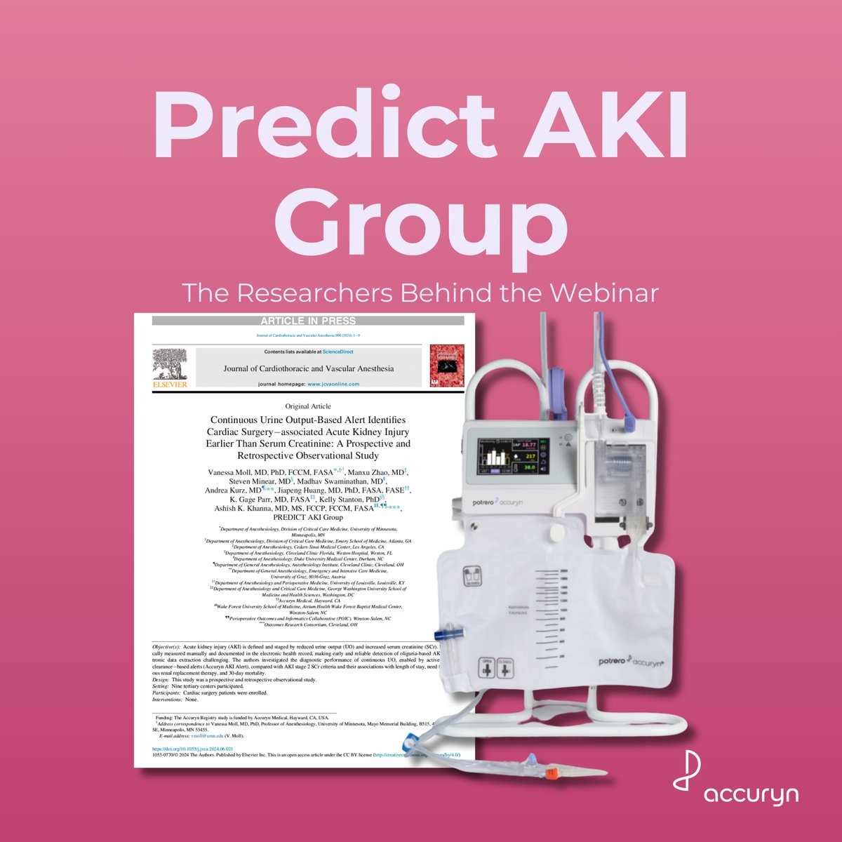 The Predict AKI Group is leading this webinar.

Learn how their study on real-time urine output tracking helps detect AKI earlier and improve patient care.

🗓️ May 1 | 6PM EST
 🎓 Free CE
 🔗: iamnurseapproved.com/courses/catch-…

#aki #protectthekidney #criticalcare #medtech