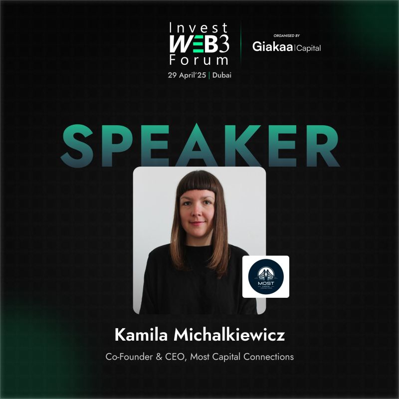 Most Capital Connections (@mostcapital) on Twitter photo We’re happy to share that our CEO, Kamila Michalkiewicz, will be speaking at <a href="/investweb3forum/">Invest Web3 Forum 2025</a> 2025, Dubai (2nd Edition).
Kamila has helped dozens of Web3 founders cut through noise, clarify their ask, and connect with the right capital at the right time.
At the event, she’ll We’re happy to share that our CEO, Kamila Michalkiewicz, will be speaking at <a href="/investweb3forum/">Invest Web3 Forum 2025</a> 2025, Dubai (2nd Edition).
Kamila has helped dozens of Web3 founders cut through noise, clarify their ask, and connect with the right capital at the right time.
At the event, she’ll