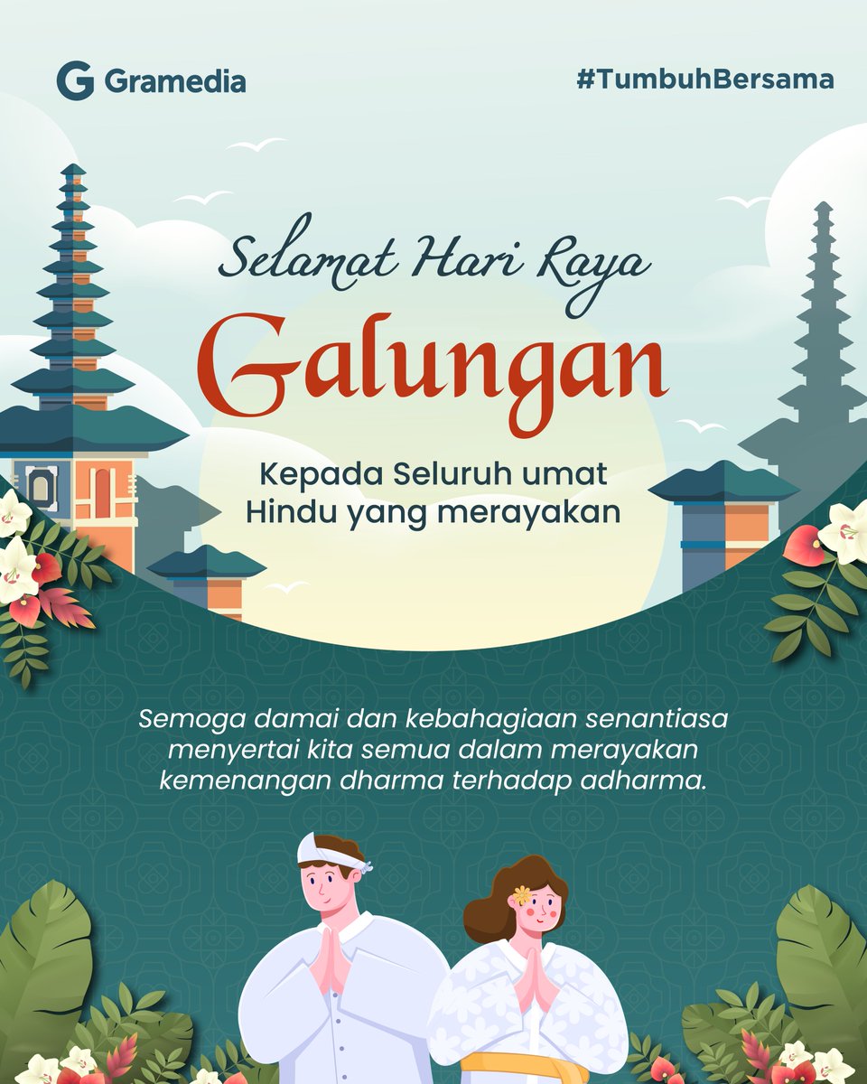 Selamat Hari Raya Galungan! 🙏🏻✨

Di momen suci ini, semoga kita semua mampu mengalahkan ego serta menumbuhkan kasih dan kebijaksanaan dalam hidup 🌺🛕