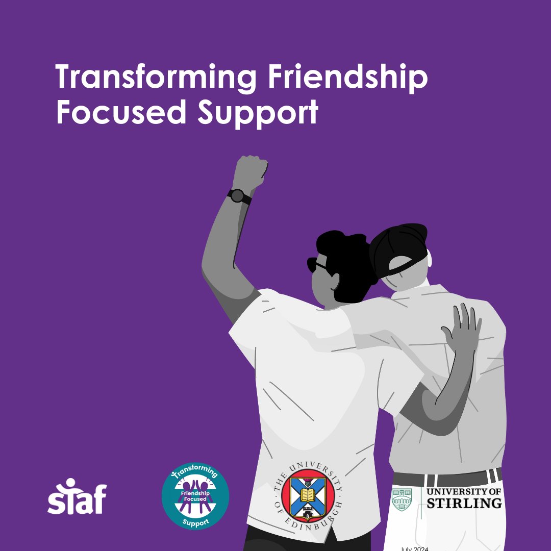 Dr Autumn Roesch-Marsh from the University of Edinburgh shares valuable insights into friendship and care experience, as part of our newest project - Transforming Friendship Focused Support. Practitioners can also take part in our research survey here:
staf.scot/blog/friendshi…