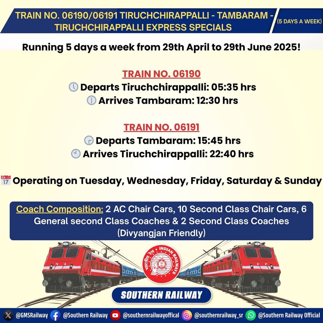 Chidambaram Rail Passenger Welfare Association tweet media