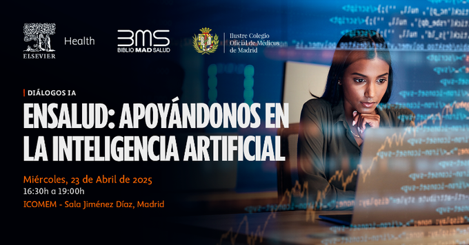 🗣️ Diálogos IA EnSalud: Apoyándonos en la Inteligencia Artificial, un evento clave para profesionales de la salud que contará con la participación de <a href="/MarRocha11/">Mar Rocha</a>, portavoz del CODEM

🗓️ 23 abril (16:30h a 19:00h)

📍 Sala Jiménez Díaz (<a href="/Icomem_Oficial/">ICOMEM</a>) 

icomem.es/comunicacion/n…