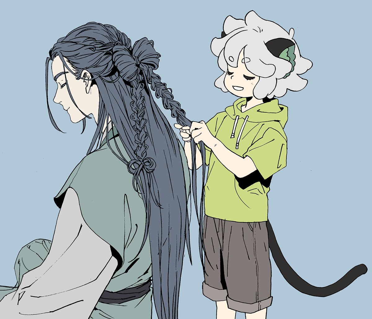小黒 ,无限 「 」|岡田のイラスト
