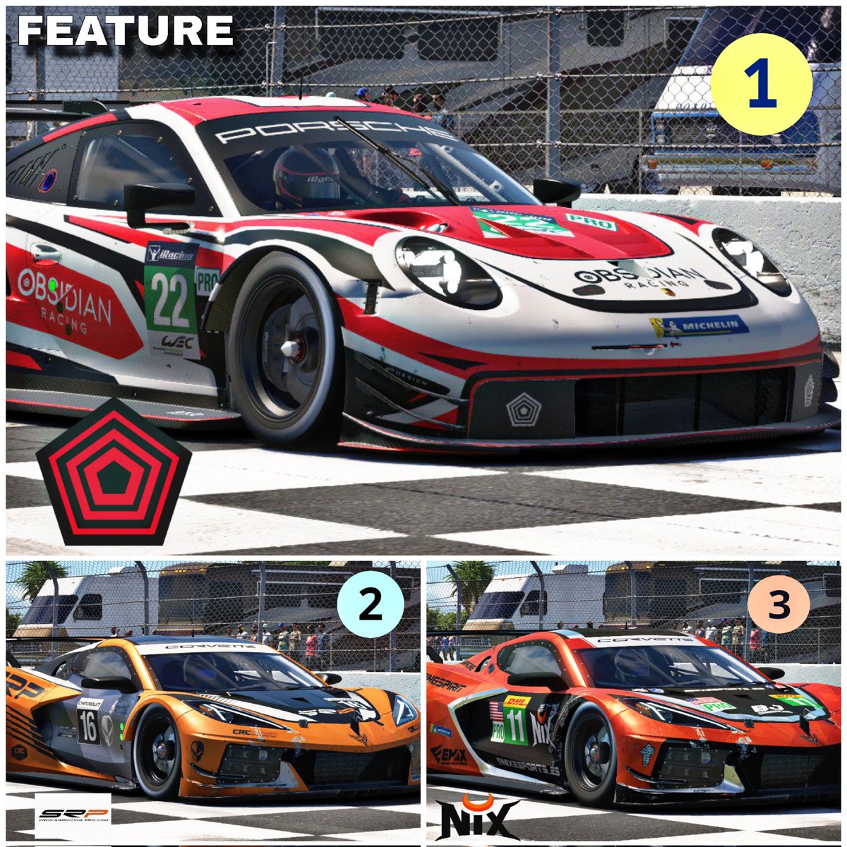 KTD Competición (@ktd_competicion) on Twitter photo Podios R- 1 Sebring GTE
📍 SPRINT
🥇 R. Llorente <a href="/xbdracing/">XBD Racing Motorport</a>
🥈 S. Berbel <a href="/VsrCompeticion/">VSR Competicion</a>
🥉 P. Serrano <a href="/NIXSimRacing/">𝗡𝗜𝗫 𝗦𝗶𝗺𝗥𝗮𝗰𝗶𝗻𝗴</a>
📍 FEATURE
🥇A. Rodríguez <a href="/ObsidianRacing/">Obsidian Racing</a>
🥈 J. Soto <a href="/SRPracingteam/">SRP Racing Team</a>
🥉 P. Serrano
📍 BONUS
⏱️ R. Llorente
🚥 R. Llorente
🧹 C. Marín <a href="/NoWheelsSim/">NoWheelsSim Cockpits</a> Podios R- 1 Sebring GTE
📍 SPRINT
🥇 R. Llorente <a href="/xbdracing/">XBD Racing Motorport</a>
🥈 S. Berbel <a href="/VsrCompeticion/">VSR Competicion</a>
🥉 P. Serrano <a href="/NIXSimRacing/">𝗡𝗜𝗫 𝗦𝗶𝗺𝗥𝗮𝗰𝗶𝗻𝗴</a>
📍 FEATURE
🥇A. Rodríguez <a href="/ObsidianRacing/">Obsidian Racing</a>
🥈 J. Soto <a href="/SRPracingteam/">SRP Racing Team</a>
🥉 P. Serrano
📍 BONUS
⏱️ R. Llorente
🚥 R. Llorente
🧹 C. Marín <a href="/NoWheelsSim/">NoWheelsSim Cockpits</a>