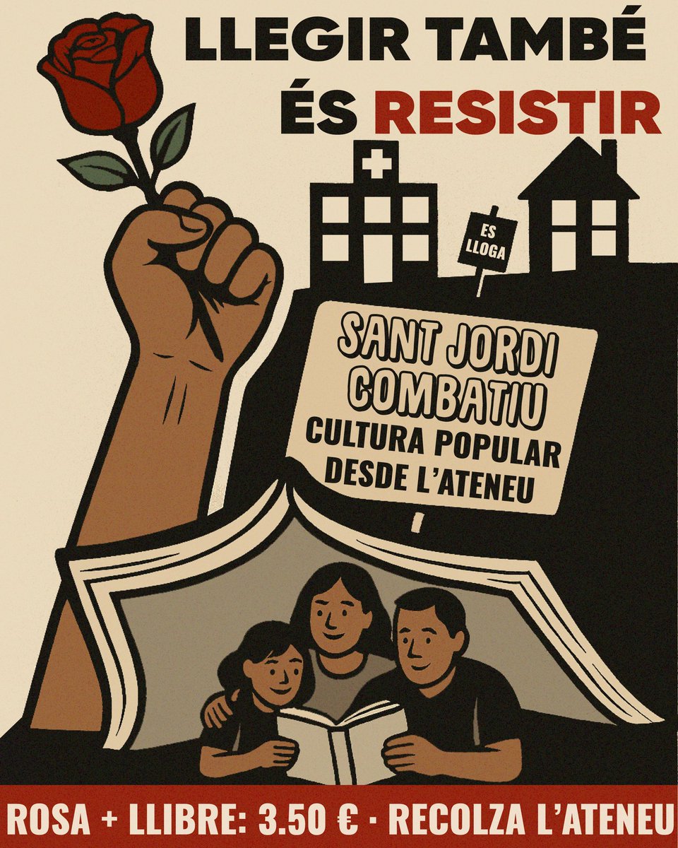 Aquest Sant Jordi no et quedis sense rosa i llibre!