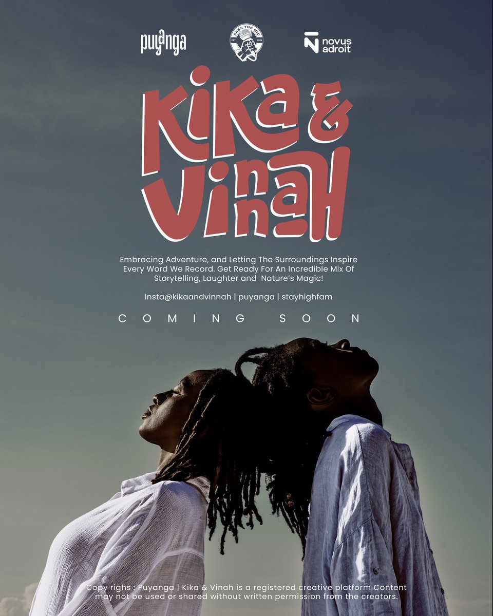 KikaAndVinnah's tweet photo. Are you in for the ride?
This isn’t just content, it’s a whole experience.. 

Join us where the magic happens
📸 : @novusd94 
Scouts : @kika_susan @incredible_nory 

#Kika&amp;Vinnah
#Puyanga
#PassTheMic
#Adventure 
#Storytelling https://t.co/tUgpFxYm9S