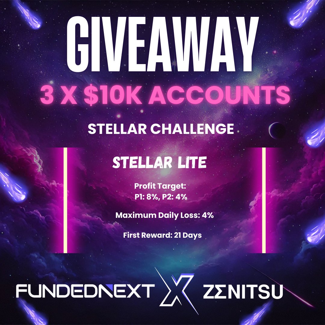 🎁 3×10K Giveaway time 🎁

1️⃣ Follow <a href="/muthaiah4x/">𝗭𝝨𝗡𝗜𝗧𝗦𝗨 🔱</a> <a href="/fnfutures/">FundedNext Futures</a>
2️⃣ Like, retweet and tag 3 friends