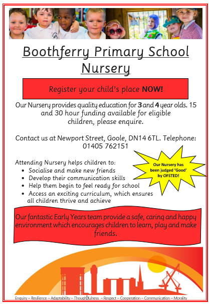 Miss Ware (@missware18) on Twitter photo Register your child's place in our fantastic Nursery! <a href="/BoothferryPS/">Boothferry Primary #weareBoothferry</a> Register your child's place in our fantastic Nursery! <a href="/BoothferryPS/">Boothferry Primary #weareBoothferry</a>