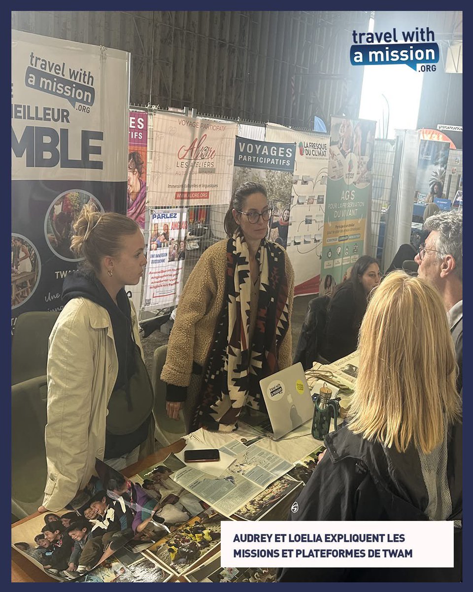 TWAM_FR's tweet photo. 🌍 Ce week-end, nous étions présents au Festival Envie d'ailleurs – édition 2025, qui s’est tenu cette année à Fréjus ! 🎒🌿

Un grand merci aux organisateurs, aux intervenants passionnés, et à toutes les personnes venues échanger avec nous sur le stand de Travel With A Mission. https://t.co/udG8OxuuBd