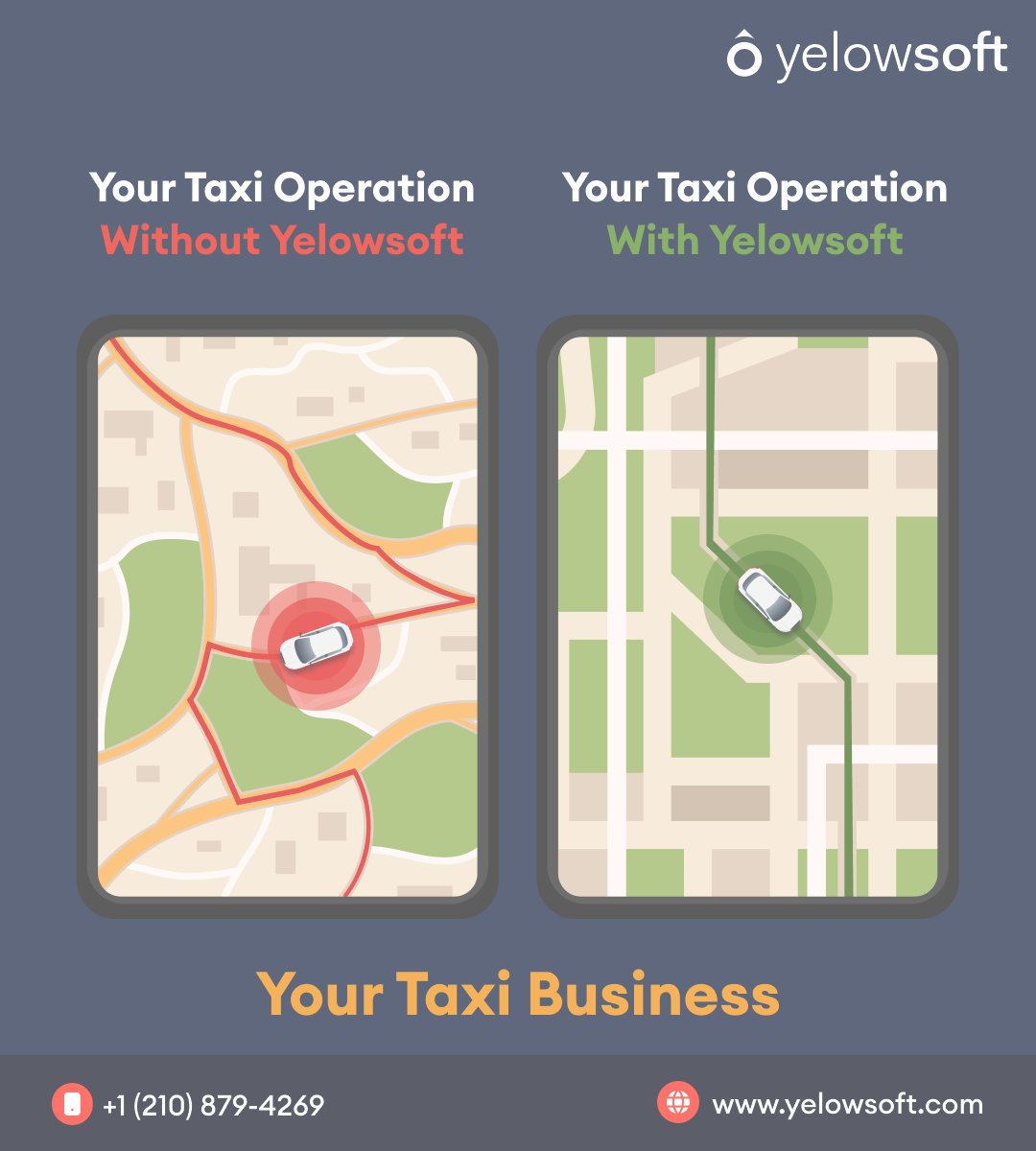 yelowsoft's tweet image. The comprehensive features offered by Yelowsoft help businesses

✅streamline operations
✅improve fleet management
✅enhance customer experiences

Let Yelowsoft switch lead the way in your industry with Yelowsoft.

#TaxiDispatch #TaxiDispatchSoftware #CabDispatch #TaxiManagement