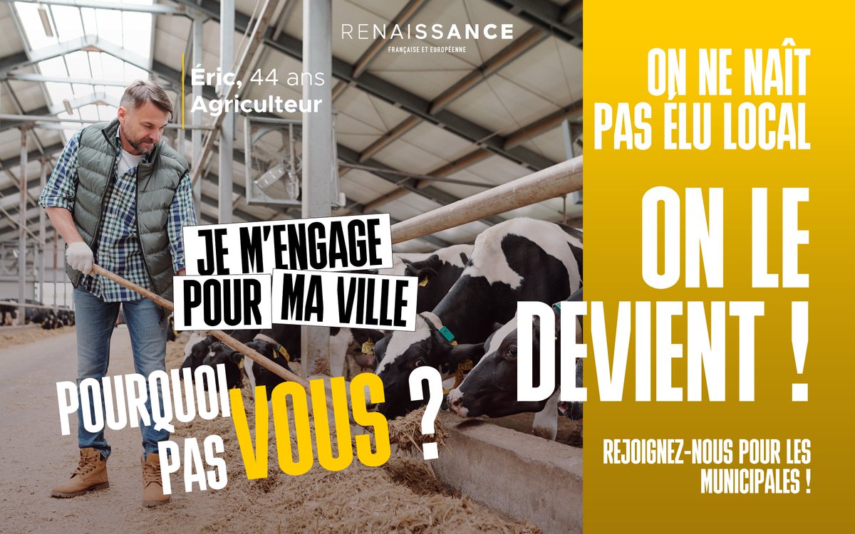 Vous avez toujours voulu vous engager près de chez vous ?
Ça tombe bien, vous pouvez dès aujourd’hui vous investir dans les élections municipales de 2026 !

Si vous voulez agir concrètement, rejoignez nos équipes locales 👉 parti.re/Municipales2026