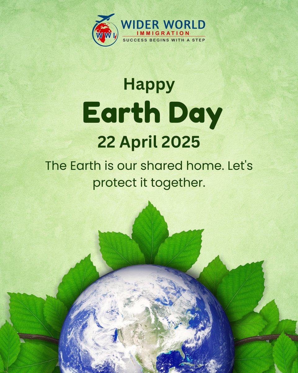 wider_world_in's tweet image. Let’s protect our planet as we explore new horizons — because a greener Earth means a brighter future for all.
#EarthDay #WiderWorldImmigration #SustainableFuture #globalcitizens